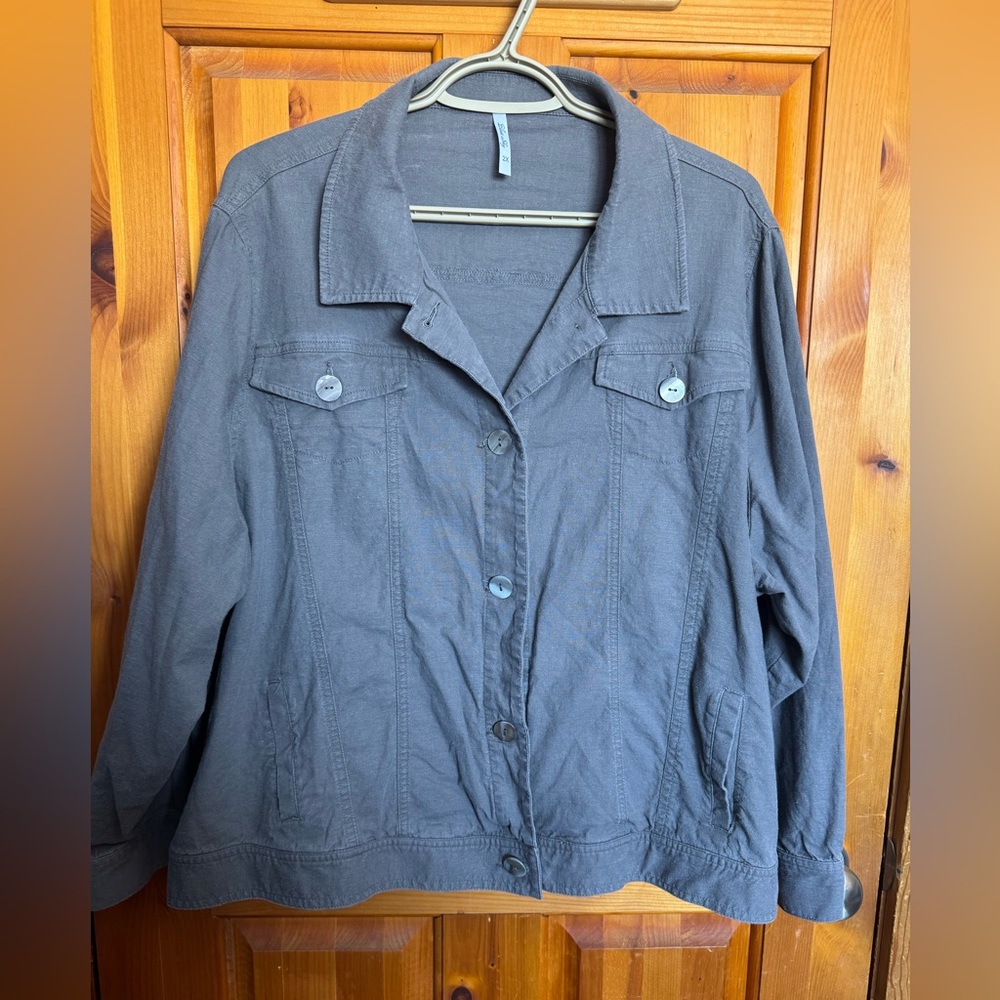 Blue sky light jacket 2x